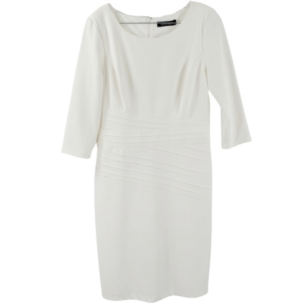 White Ellen Tracy Sheath Dress